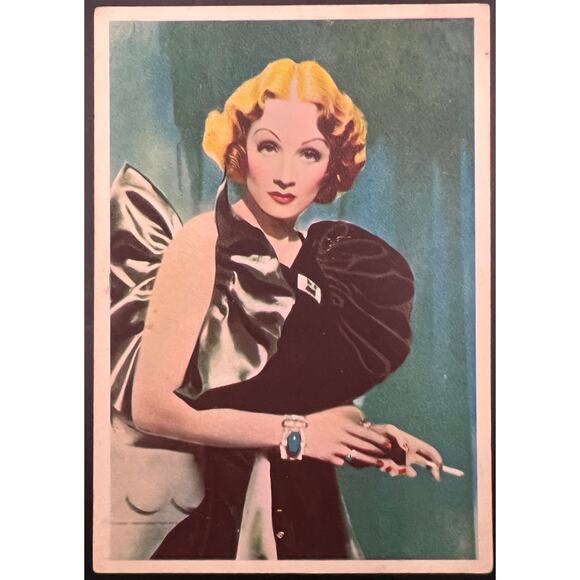 1930s Godfrey Phillips Hollywood Stars Postcards WC Fields Dietrich Lombard - Picture 4 of 7